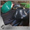 Manto de trituradora de cono de piezas de acero de manganeso